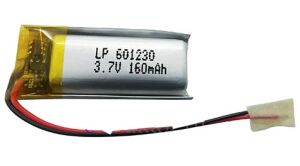  12 mm LP 601230-PCM (Li-POL 3.7V 160mAh) Policell