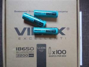  Li-ion 18650 2200ma " VIDEX "   .