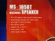 music box boombox " MS-166BT " 