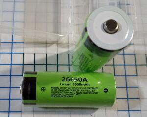  Li-ion 26650A XS 5000 mah " -   " (  4500maH ) .