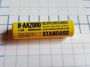 . ET H-AA 2100 STANDARD 14.5*49.0 2100mAh NI-MH