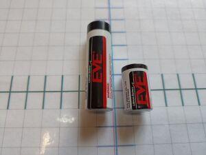 . EVE ER14250 ( 1/2 AA, 3.6V, 1200 mAh ) (  ) .