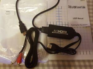  AV (RSA)-in - HDMI-out USB power 1,2  H 78 