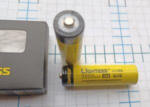  Li-ion 18650 3500mah " XS LiGHTESS Lii-35S -   " (  2650 h )