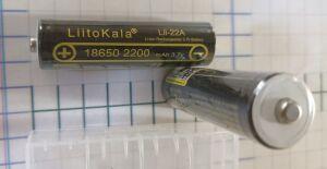  Li-ion 18650 2200mah " XS LiitoKala Lii-22A -   " (  2100 h )