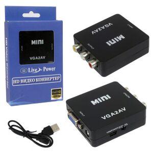  VGA-in - 3RCA(AV) - out VGA2AV ( H130 ) 