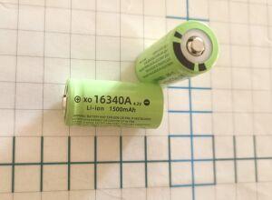  Li-ion 16340 A XQ (Li-Ion,1500 4,2V )   (  - 170 mah) 